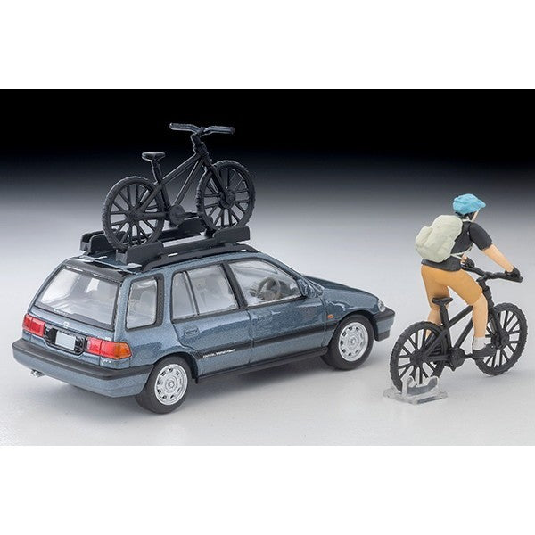 【新品】【お取り寄せ】[MDL] トミカリミテッドヴィンテージ NEO LV-N297c 1/64 ホンダ シビックシャトル RT X(青)90年式 フィギュア、マウンテンバイク付 完成品 ミニカー(339045) TOMYTEC(トミーテック)(20260613)