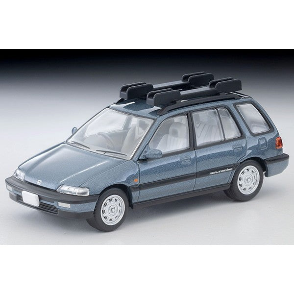 【新品】【お取り寄せ】[MDL] トミカリミテッドヴィンテージ NEO LV-N297c 1/64 ホンダ シビックシャトル RT X(青)90年式 フィギュア、マウンテンバイク付 完成品 ミニカー(339045) TOMYTEC(トミーテック)(20260613)