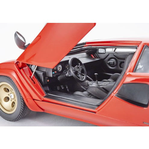 【予約安心出荷】[MDL] 1/18 ランボルギーニ カウンタック LP5000 クワトロバルボーレ レッド/ゴールドホイール 完成品 ミニカー(KS08320RBKG) 京商(2026年7月)