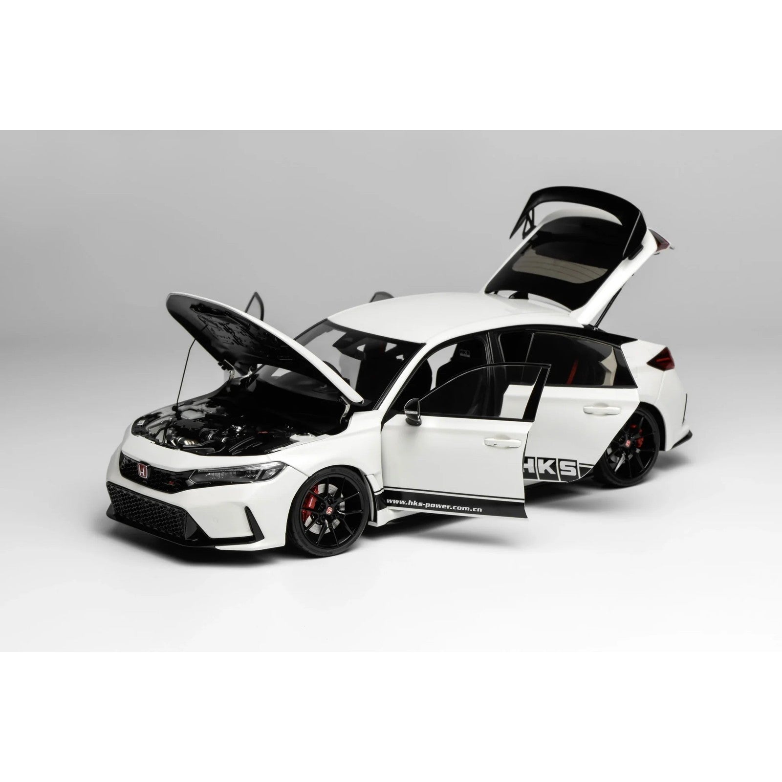 【新品即納】[MDL] 1/18 Honda Civic(シビック) TYPE R (FL5) HKS Livery(チャンピオンシップホワイト) 完成品 ミニカー(M85317) MOTORHELIX(モーターヘリックス)(20260226)