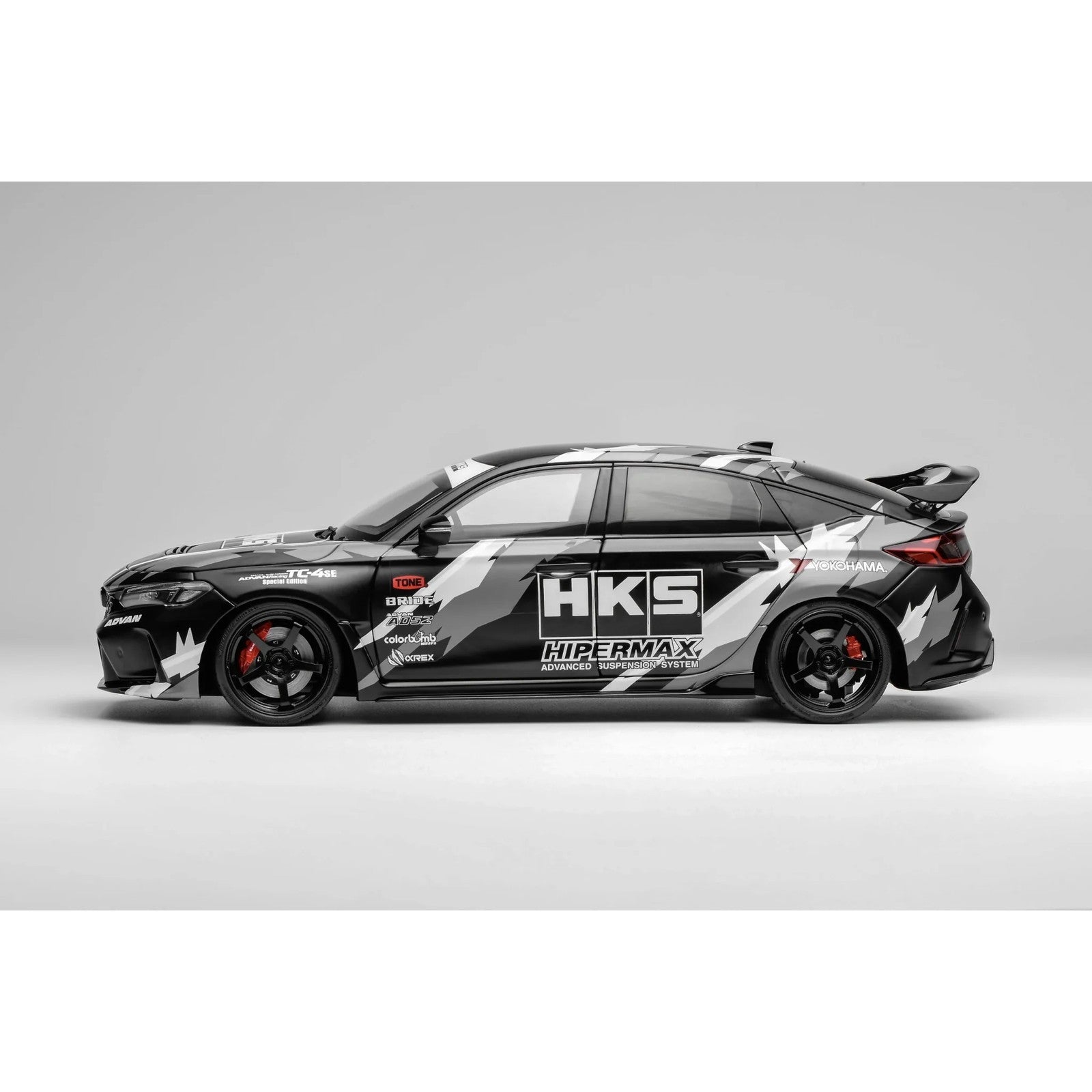 【新品即納】[MDL] 1/18 Honda Civic(シビック) TYPE R (FL5) HKS Livery(マットブラック) 完成品 ミニカー(M85318) MOTORHELIX(モーターヘリックス)(20260227)