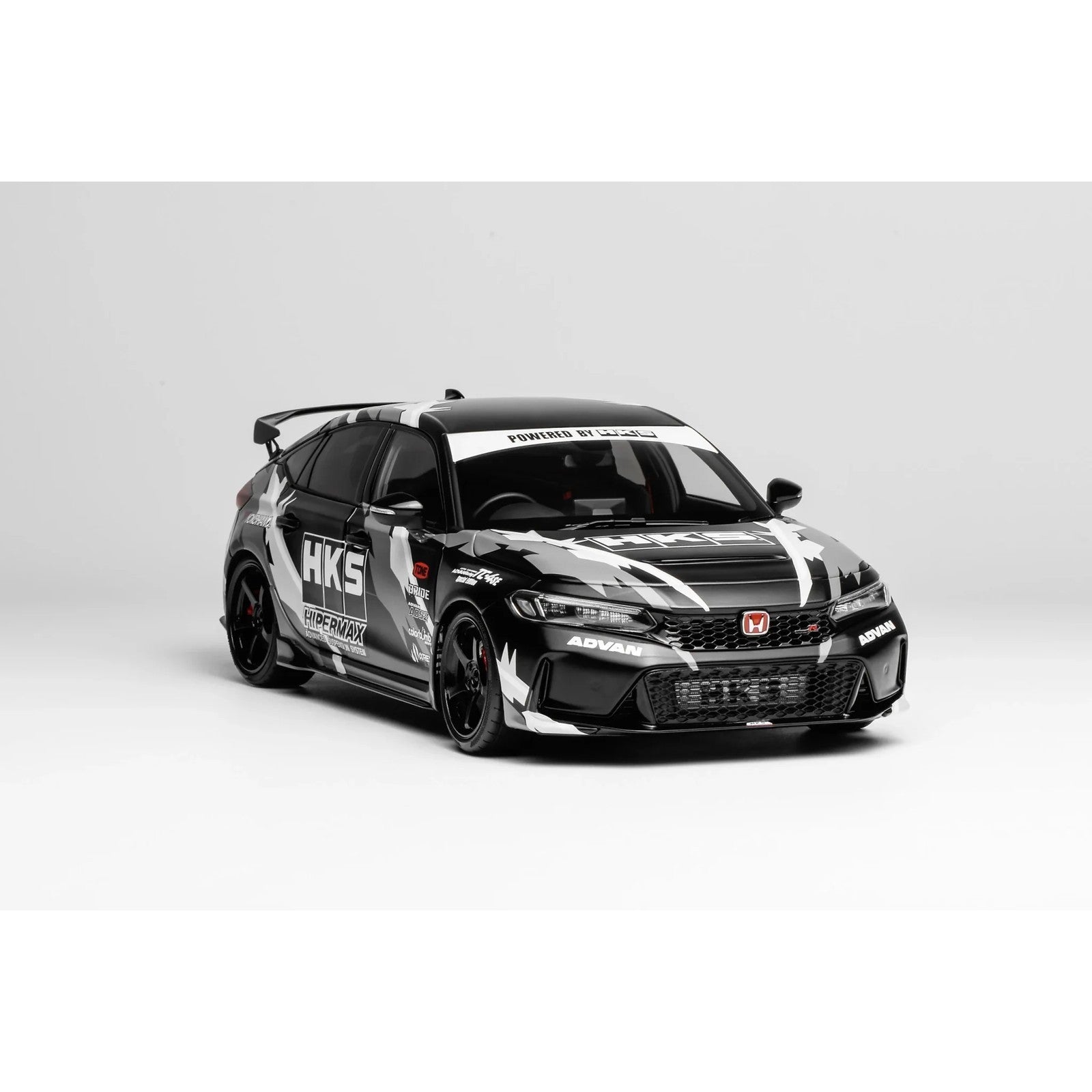 【新品即納】[MDL] 1/18 Honda Civic(シビック) TYPE R (FL5) HKS Livery(マットブラック) 完成品 ミニカー(M85318) MOTORHELIX(モーターヘリックス)(20260227)