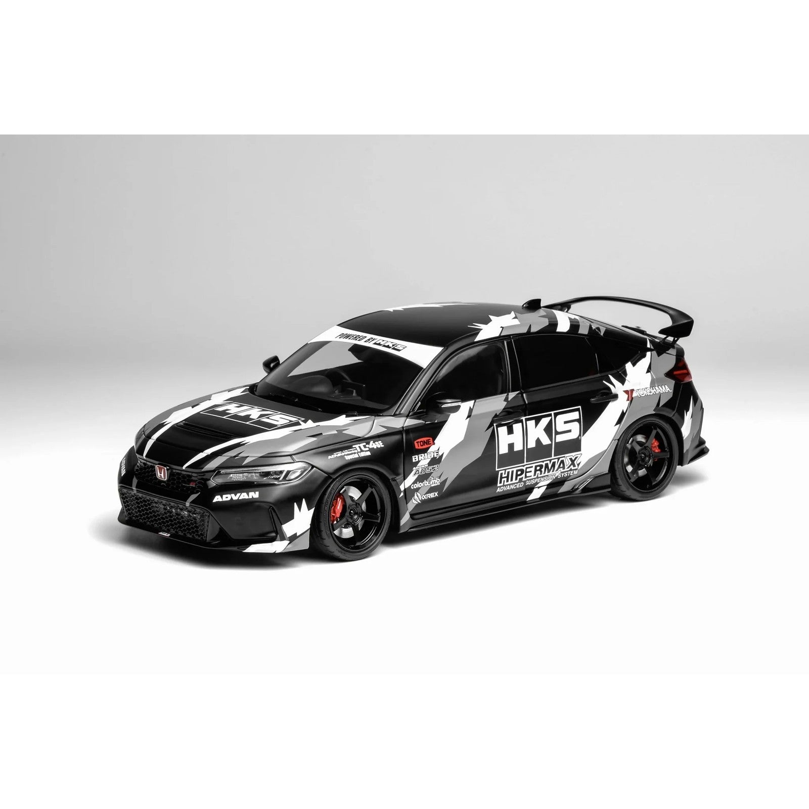 【新品即納】[MDL] 1/18 Honda Civic(シビック) TYPE R (FL5) HKS Livery(マットブラック) 完成品 ミニカー(M85318) MOTORHELIX(モーターヘリックス)(20260227)
