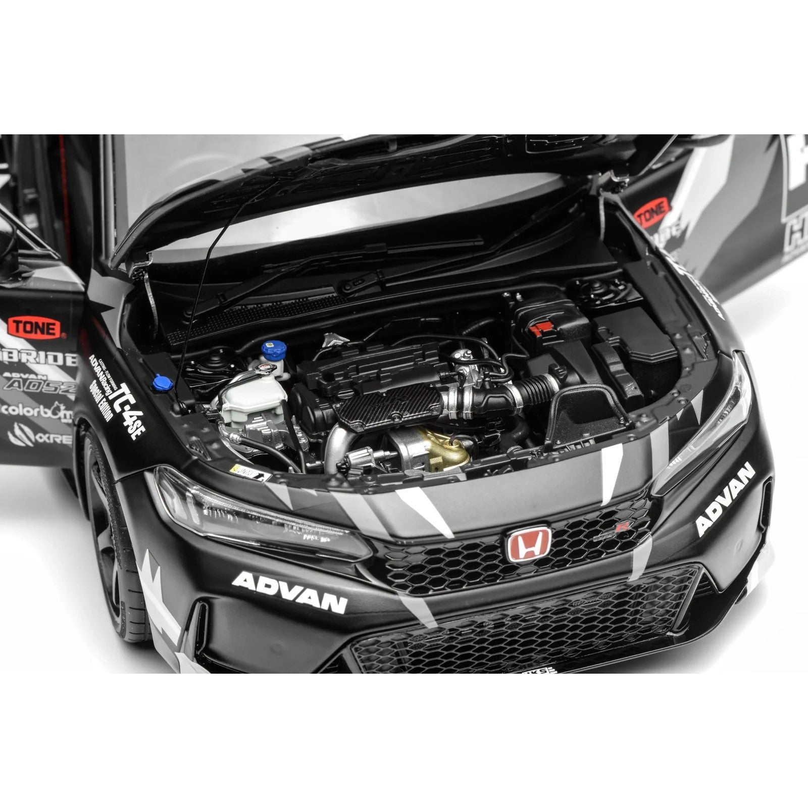 【新品即納】[MDL] 1/18 Honda Civic(シビック) TYPE R (FL5) HKS Livery(マットブラック) 完成品 ミニカー(M85318) MOTORHELIX(モーターヘリックス)(20260227)