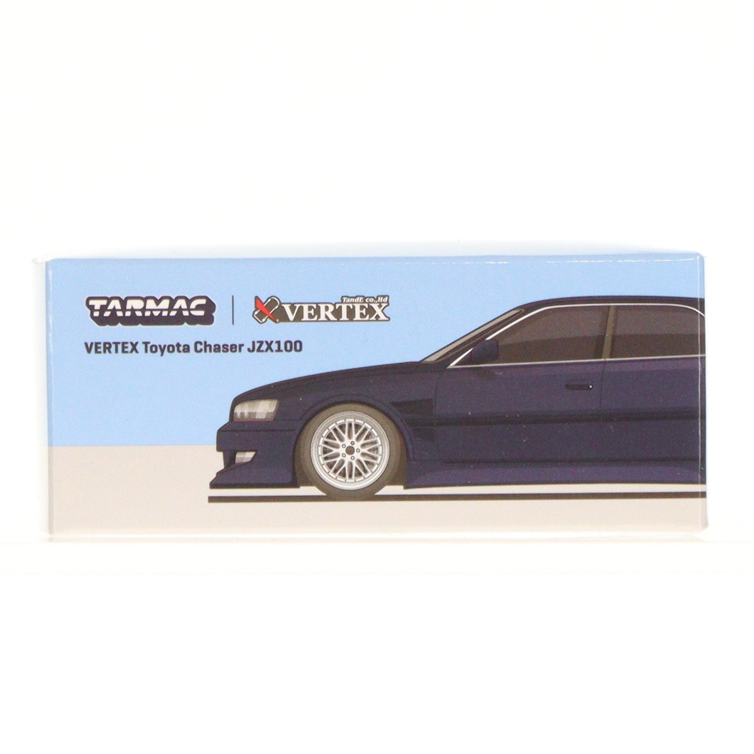 【中古即納】[MDL] 1/64 VERTEX Toyota Chaser(チェイサー) JZX100(ブルーメタリック) 完成品 ミニカー(T64G-007-BL) Tarmac Works(ターマックワークス)(20240121)