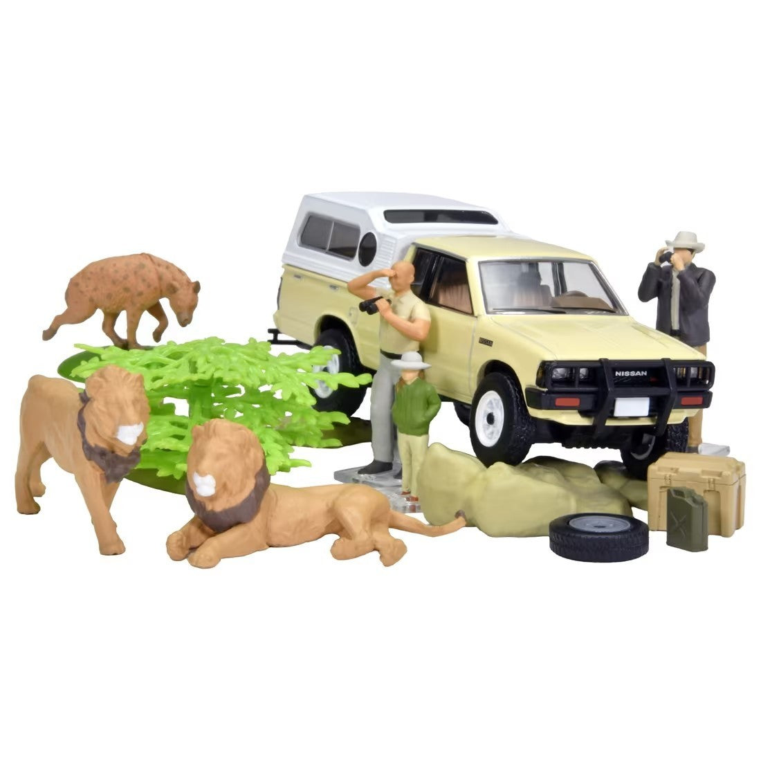 【予約安心出荷】[MDL] 海洋堂×トミカリミテッドヴィンテージ ジオコレ64 #カースナップ32a 1/64 サファリ4(ニッサン トラック 4×4 キングキャブ付属) 完成品 ミニカー(336693) TOMYTEC(トミーテック)(2026年7月)