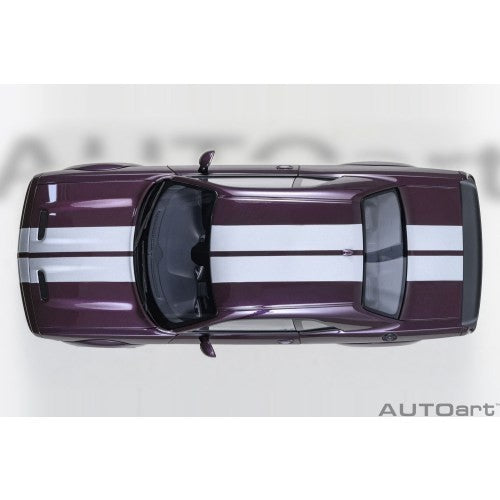 【予約安心出荷】[MDL] オートアート・コンポジットダイキャストモデル 1/18 ダッジ チャレンジャー SRT ジェイルブレイク 2022 (メタリック・パープル/シルバー・ストライプ 『HELLRAISIN』) 完成品 ミニカー(71762) AUTOart(オートアート)(2026年3月)