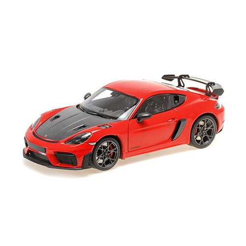 【予約安心出荷】[MDL] MINICHAMPS(ミニチャンプス) 1/18 ポルシェ ケイマン GT4 RS 2024 レッド/ヴァイザッハパッケージ 完成品 ミニカー(110062120) Paul's Model Art(ポールズ・モデルアート)(2026年3月)