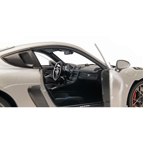 【予約安心出荷】[MDL] MINICHAMPS(ミニチャンプス) 1/18 ポルシェ ケイマン GT4 RS 2024 シルバーメタリック/ヴァイザッハパッケージ 完成品 ミニカー(110062122) Paul's Model Art(ポールズ・モデルアート)(2026年3月)