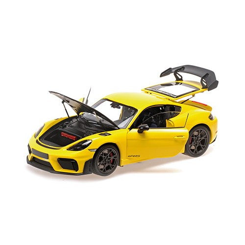 【予約安心出荷】[MDL] MINICHAMPS(ミニチャンプス) 1/18 ポルシェ ケイマン GT4 RS 2024 イエロー/ヴァイザッハパッケージ 完成品 ミニカー(110062124) Paul's Model Art(ポールズ・モデルアート)(2026年3月)