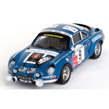 【予約安心出荷】[MDL] 1/43 アルピーヌ・ルノー A110 1974年 イープルラリー 5位 #9 Maurice Nusbaumer/Luc Pyncket 完成品 ミニカー(RRbe63) Trofeu(トロフュー)(2026年3月)