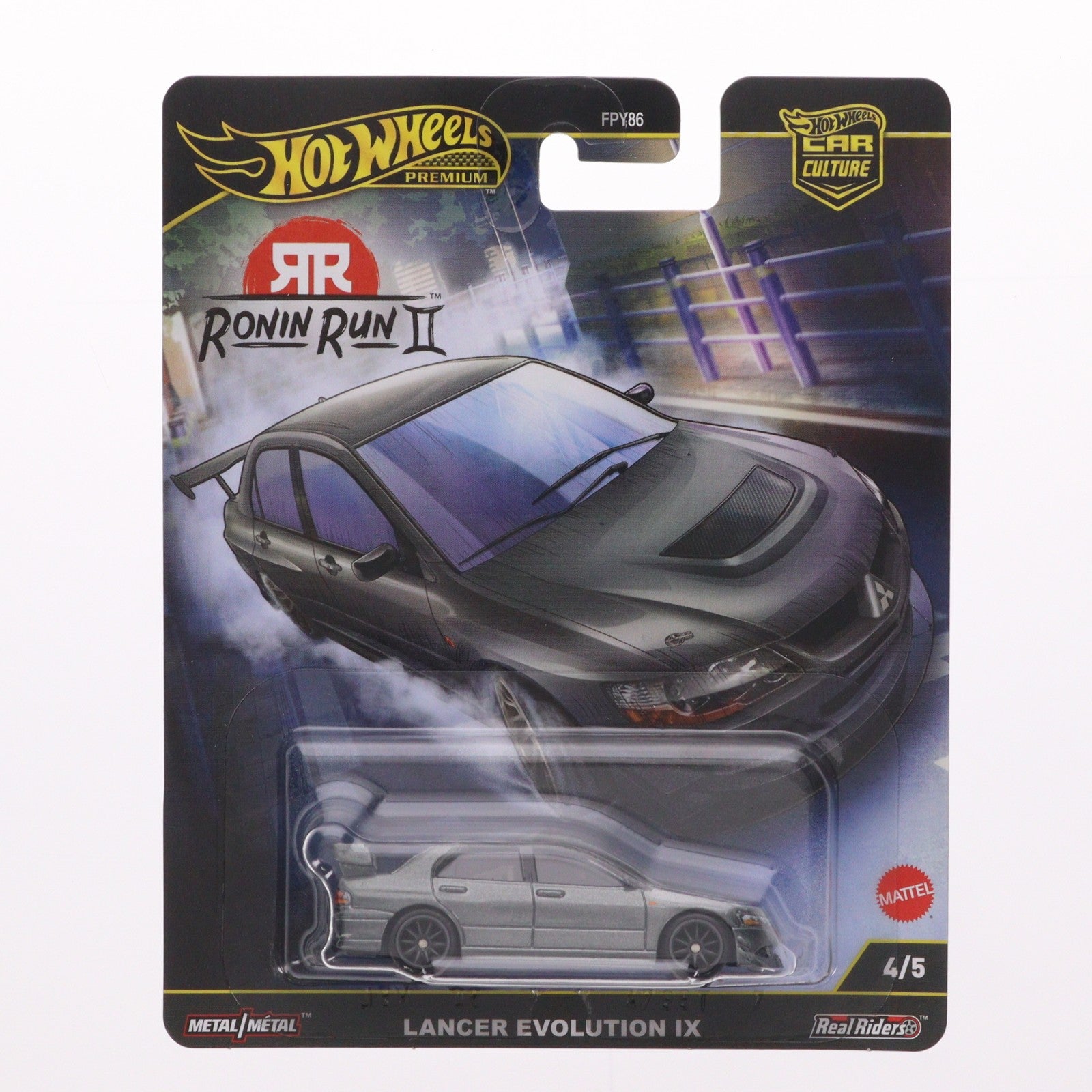 【中古即納】[MDL] Hot Wheels PREMIUM CAR CULTURE RONIN RUN II(ホットウィール プレミアム カーカルチャー ローニン・ラン2) 1/64 LANCER EVOLUTION(ランサー エボリューション) IX 完成品 ミニカー(JBK86-9866) マテル(20251122)