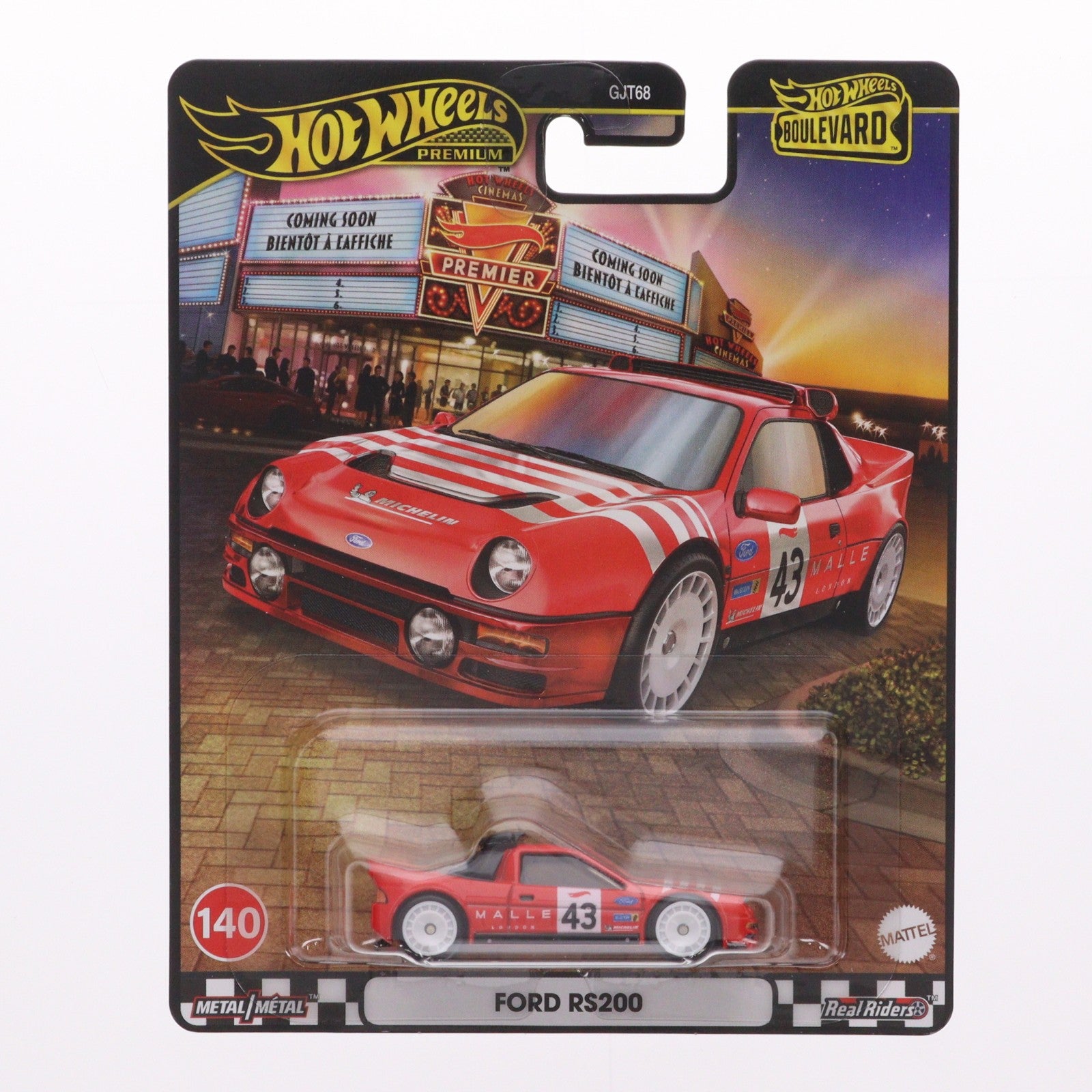 【中古即納】[MDL] Hot Wheels PREMIUM BOULEVARD(ホットウィール プレミアム ブールバード) 1/64 FORD(フォード) RS200 完成品 ミニカーJBL29-9866) マテル(20251227)