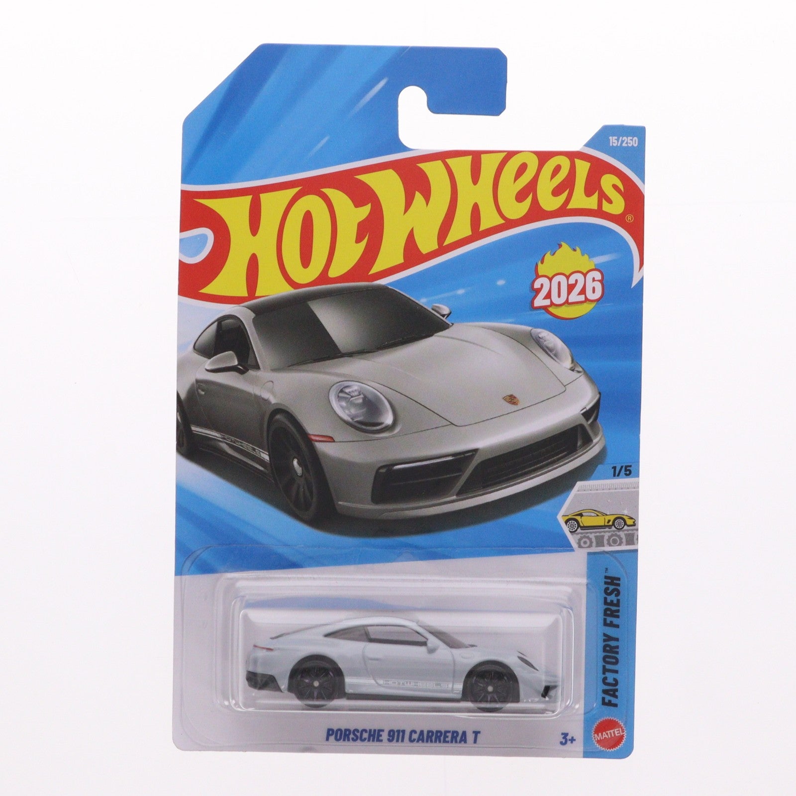 【中古即納】[MDL] Hot Wheels(ホットウィール) ベーシックカー 1/64 PORSCHE 911 CARRERA T(ポルシェ 911 カレラ T) 完成品 ミニカー(JJH33) マテル(20260207)