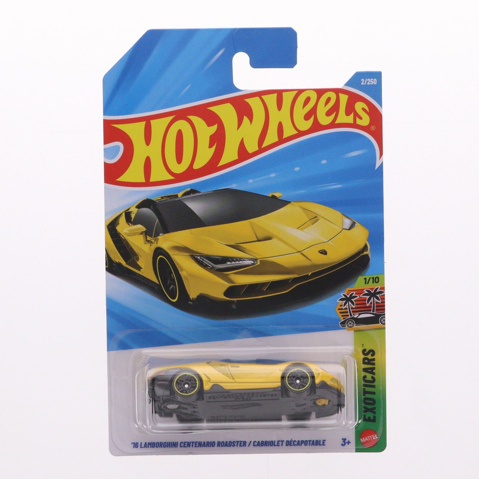 【中古即納】[MDL] Hot Wheels(ホットウィール) ベーシックカー 1/64 '16 LAMBORGHINI CENTENARIO ROADSTER(ランボルギーニ チェンテナリオ ロードスター) 完成品 ミニカー(JJH80) マテル(20260207)