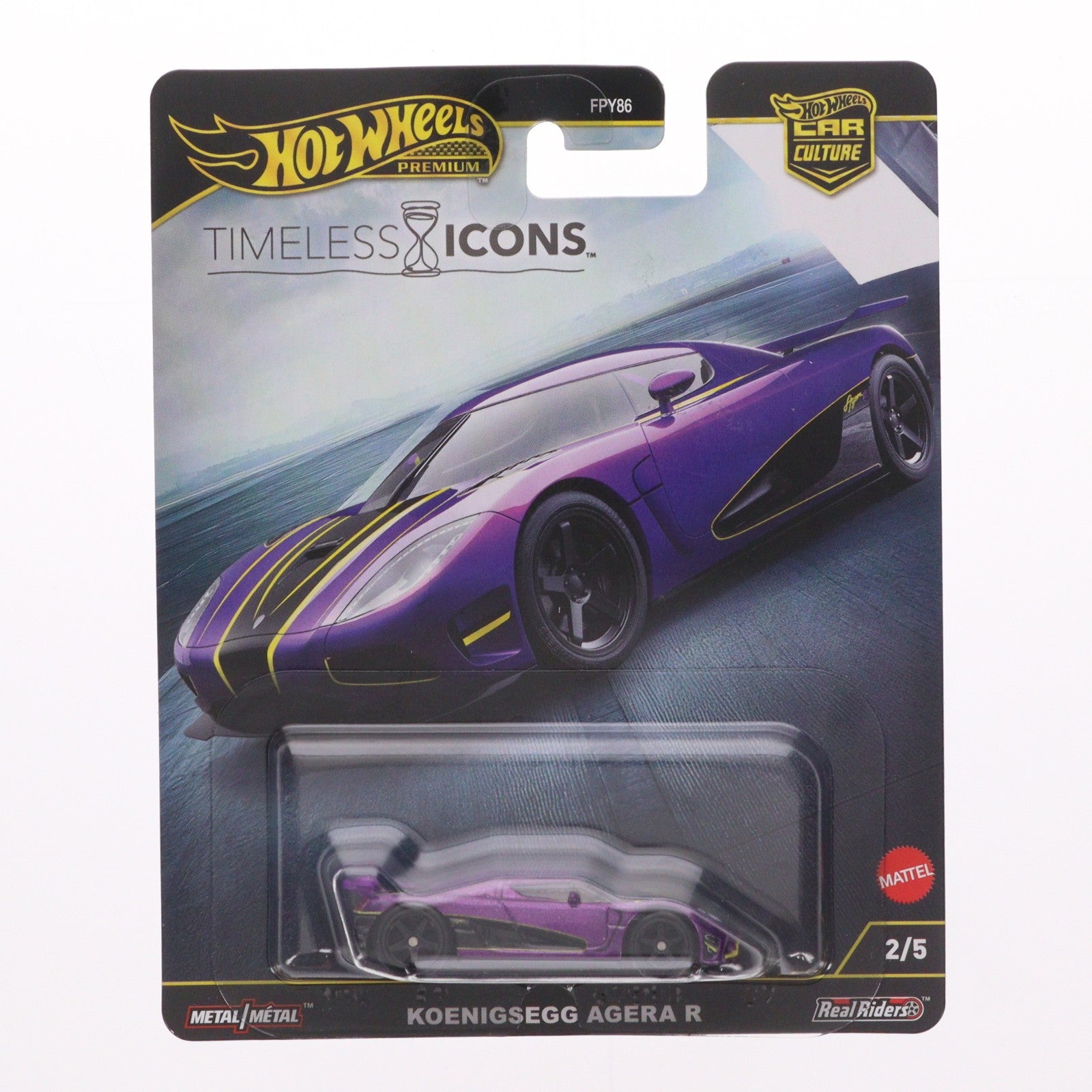 【中古即納】[MDL] Hot Wheels PREMIUM CAR CULTURE TIMELESS ICONS(ホットウィール プレミアム カーカルチャー タイムレス アイコンズ) 1/64 KOENIGSEGG AGERA(ケーニグセグ アゲーラ) R 完成品 ミニカー(JBK93-9866) マテル(20251220)