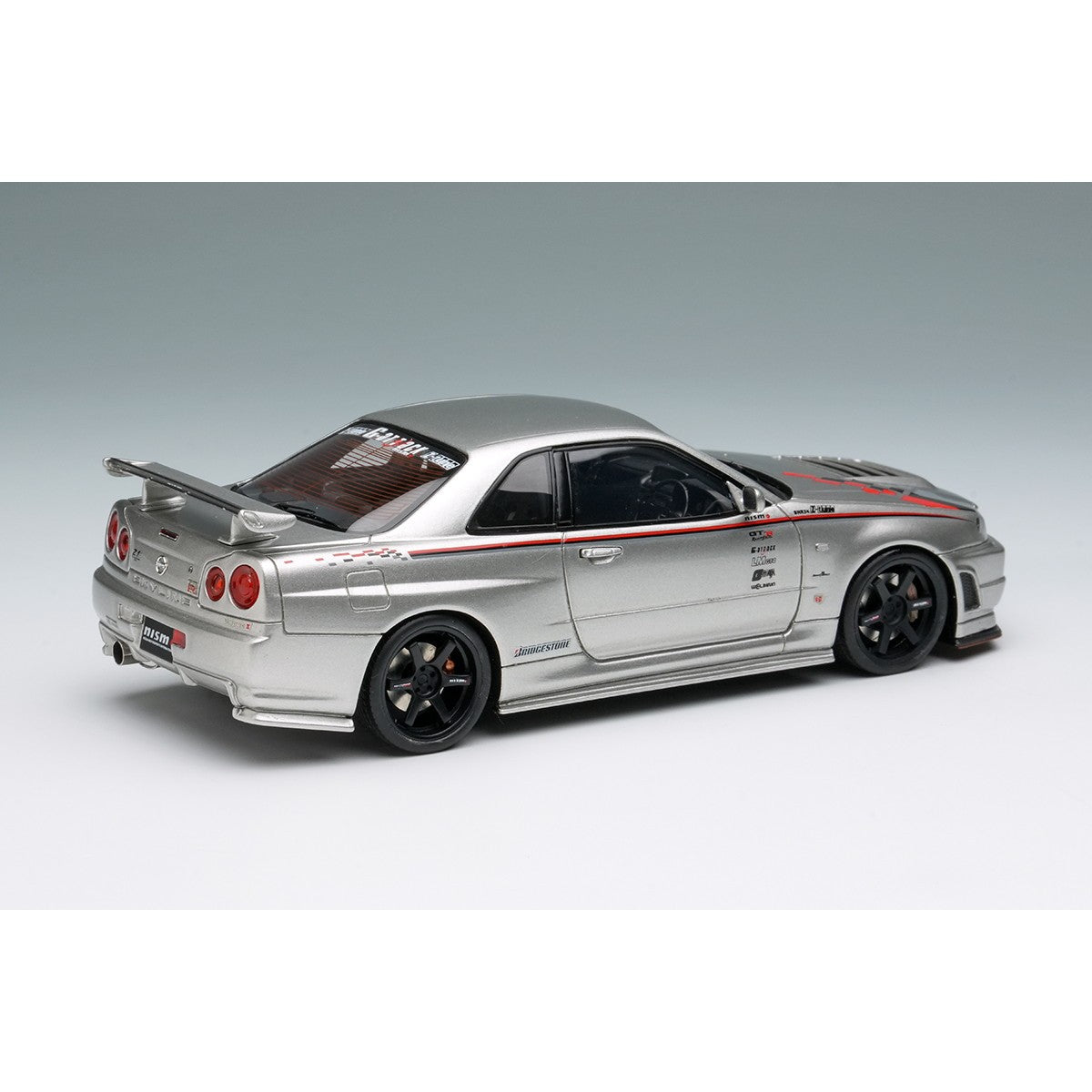 【予約安心出荷】[MDL] 1/43 ニスモ R34 Z-tune プロトタイプ 2001 シルバー/ニスモストライプ 完成品 ミニカー(EM792) EIDOLON(アイドロン)(2026年7月)