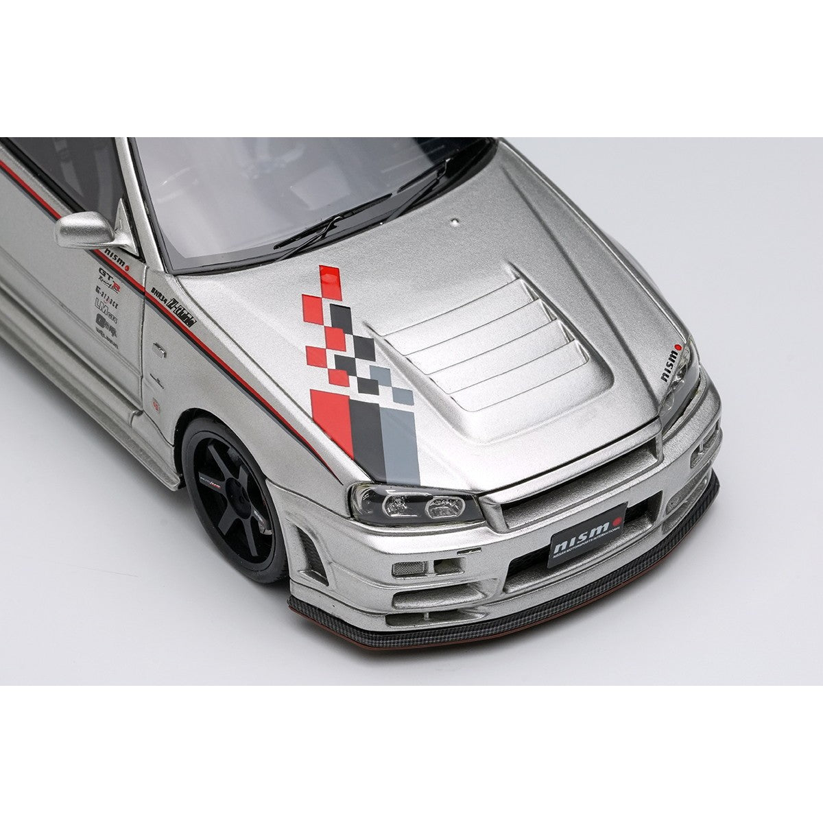 【予約安心出荷】[MDL] 1/43 ニスモ R34 Z-tune プロトタイプ 2001 シルバー/ニスモストライプ 完成品 ミニカー(EM792) EIDOLON(アイドロン)(2026年7月)