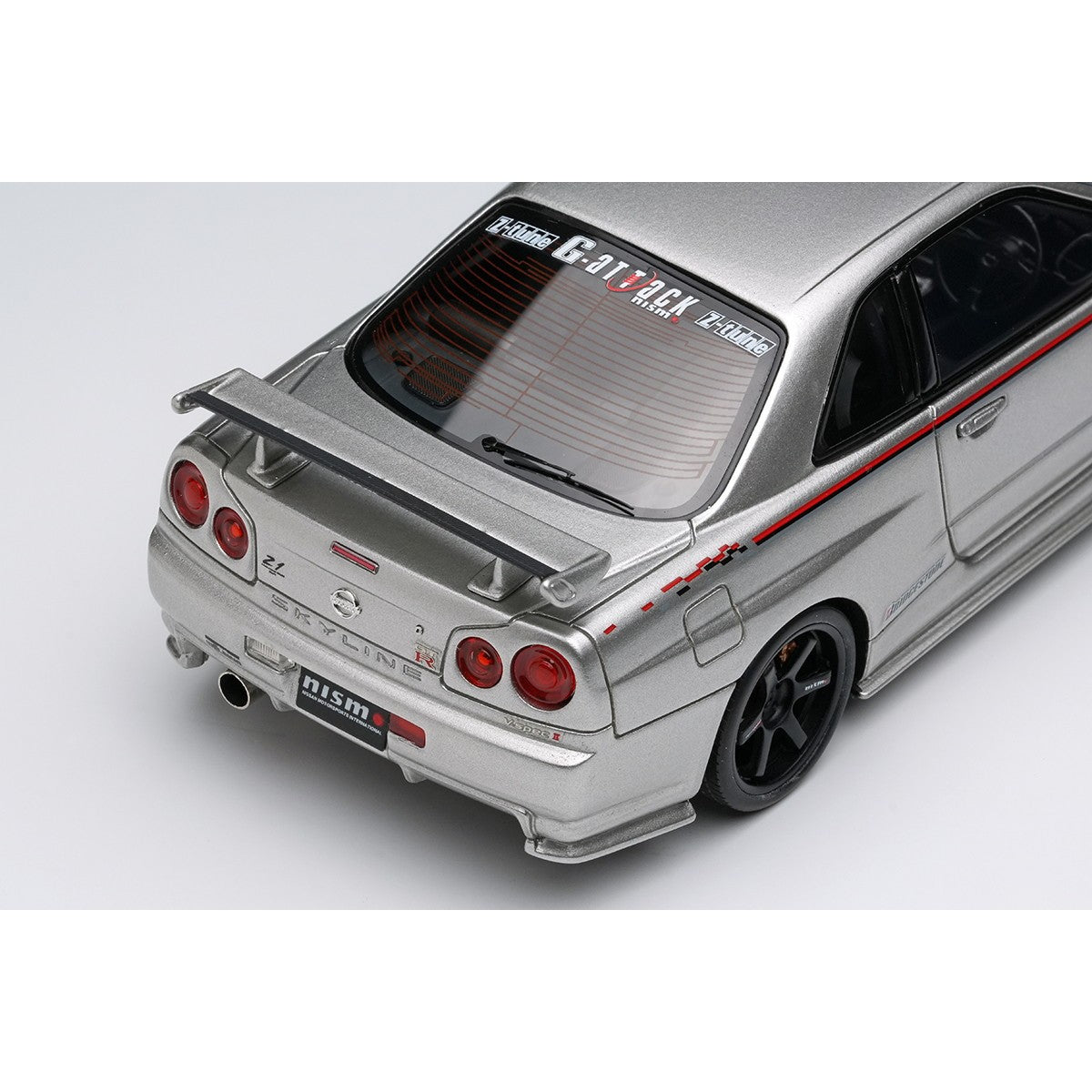 【予約安心出荷】[MDL] 1/43 ニスモ R34 Z-tune プロトタイプ 2001 シルバー/ニスモストライプ 完成品 ミニカー(EM792) EIDOLON(アイドロン)(2026年7月)