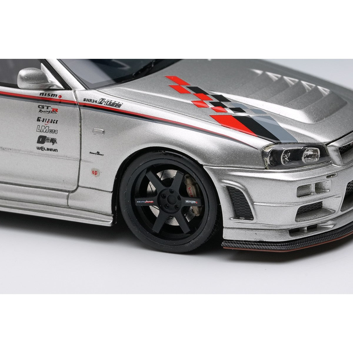 【予約安心出荷】[MDL] 1/43 ニスモ R34 Z-tune プロトタイプ 2001 シルバー/ニスモストライプ 完成品 ミニカー(EM792) EIDOLON(アイドロン)(2026年7月)