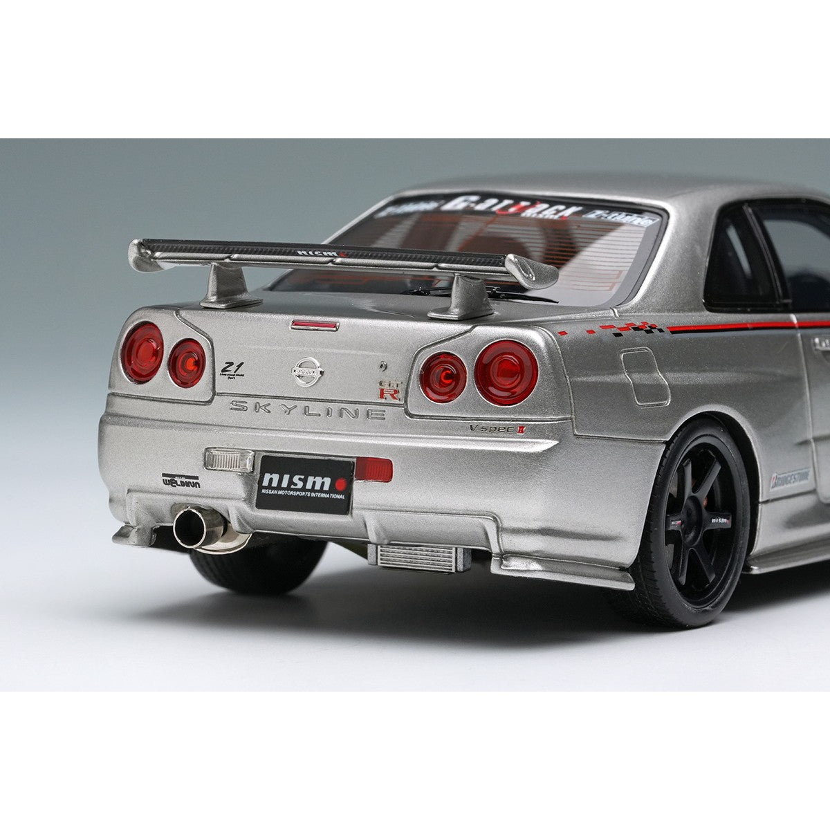 【予約安心出荷】[MDL] 1/43 ニスモ R34 Z-tune プロトタイプ 2001 シルバー/ニスモストライプ 完成品 ミニカー(EM792) EIDOLON(アイドロン)(2026年7月)