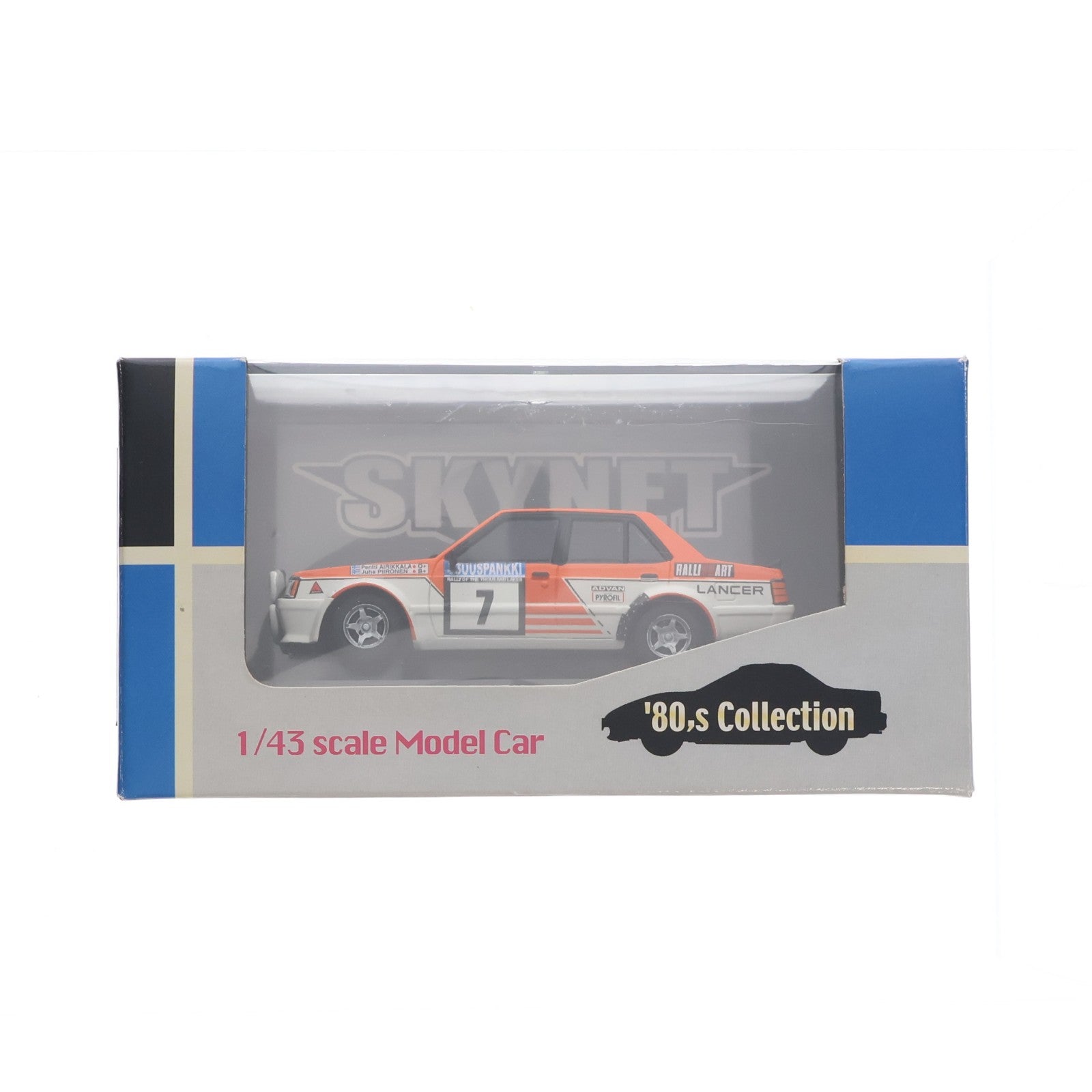 【中古即納】[MDL] '80sコレクションシリーズ No.21 1/43 ランサー1000湖ラリー(1982式) 完成品 ミニカー(072042) アオシマ(20201130)