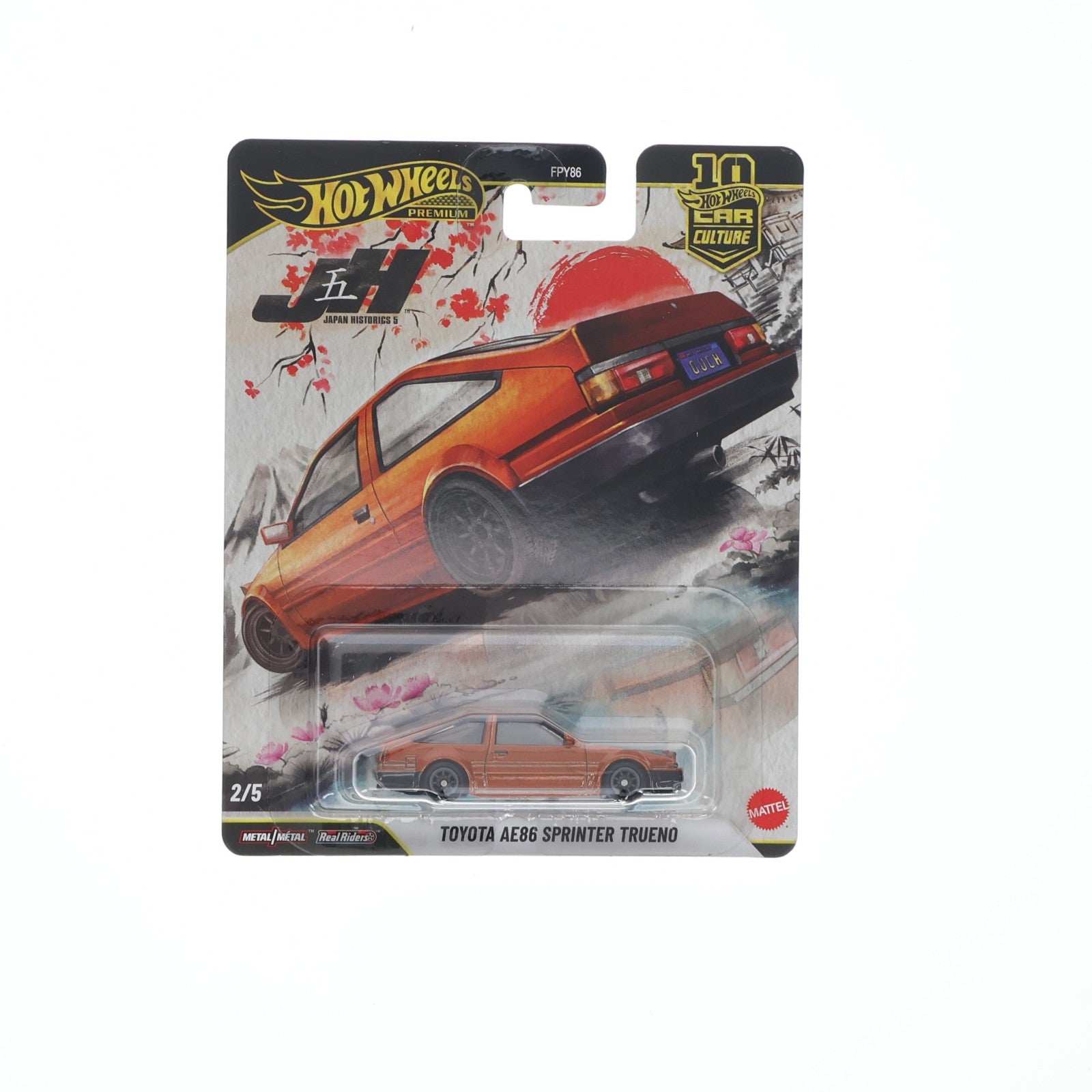 【中古即納】[MDL] Hot Wheels PREMIUM CAR CULTURE JAPAN HISTORICS 5(ホットウィール プレミアム カーカルチャー ジャパンヒストリックス5) 1/64 トヨタ AE86 スプリンター トレノ 完成品 ミニカー(JKF10-9866) マテル(20260228)