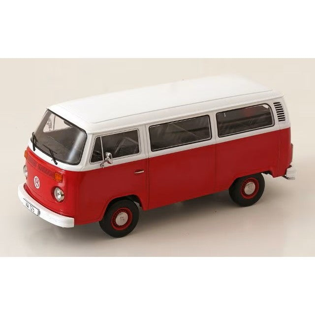 【予約安心出荷】[MDL] 1/18 VW Bus T2b 1972 レッド/ホワイト 完成品 ミニカー(KKDC181363) KK scale(ケーケースケール)(2026年9月)