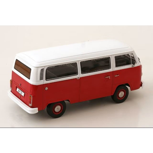 【予約安心出荷】[MDL] 1/18 VW Bus T2b 1972 レッド/ホワイト 完成品 ミニカー(KKDC181363) KK scale(ケーケースケール)(2026年9月)
