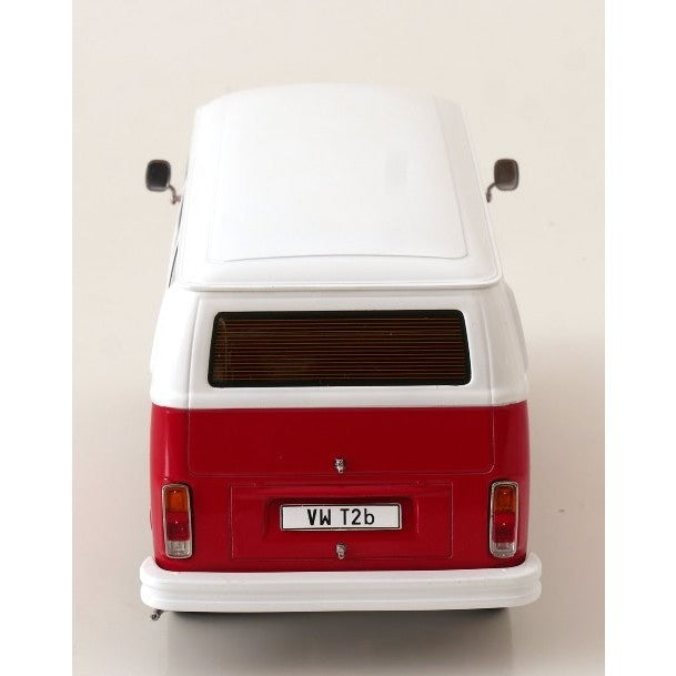 【予約安心出荷】[MDL] 1/18 VW Bus T2b 1972 レッド/ホワイト 完成品 ミニカー(KKDC181363) KK scale(ケーケースケール)(2026年9月)
