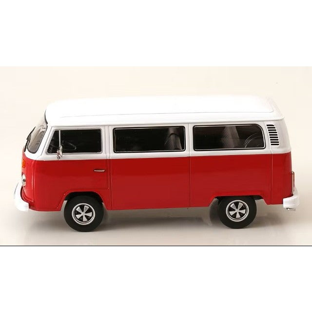 【予約安心出荷】[MDL] 1/18 VW Bus T2b 1972 Fuchs-Rims レッド/ホワイト 完成品 ミニカー(KKDC181363F) KK scale(ケーケースケール)(2026年9月)