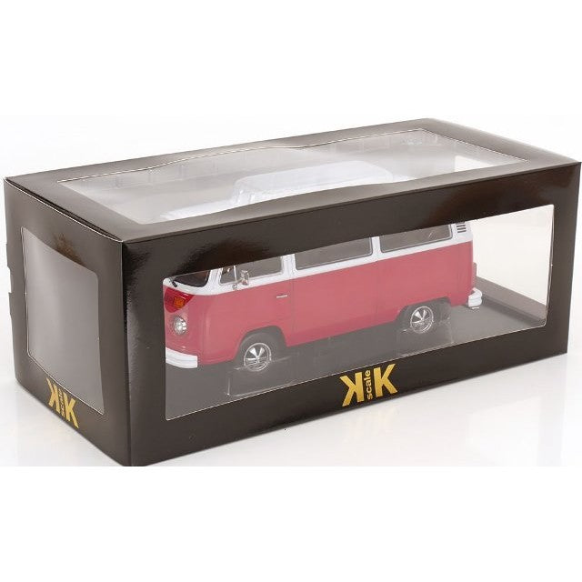 【予約安心出荷】[MDL] 1/18 VW Bus T2b 1972 Fuchs-Rims レッド/ホワイト 完成品 ミニカー(KKDC181363F) KK scale(ケーケースケール)(2026年9月)