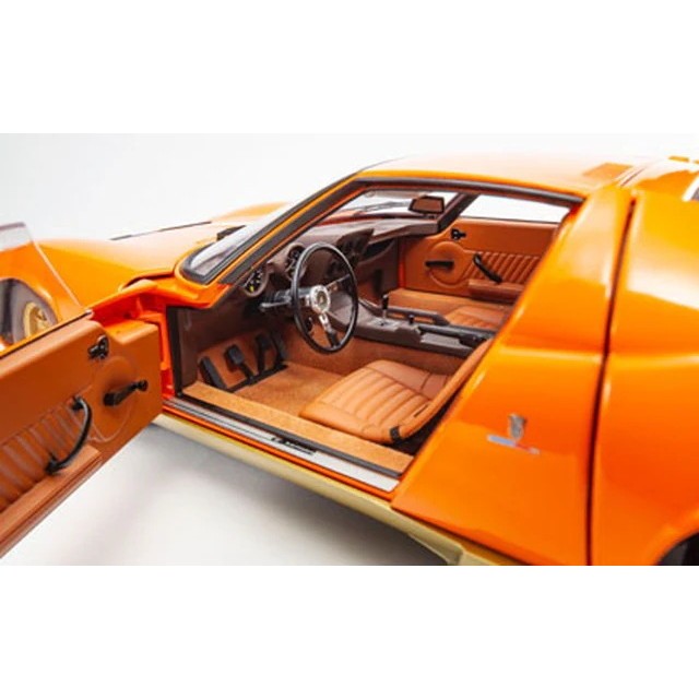 【予約安心出荷】[MDL] KYOSHOオリジナル 1/12 ランボルギーニ ミウラ P400 (オレンジ) 完成品 ミニカー(KS08621PB) 京商(2026年10月)