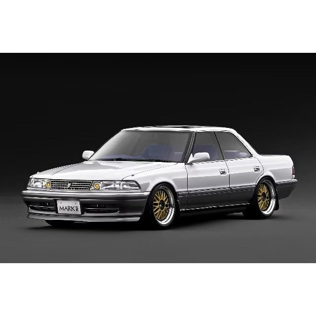 【予約安心出荷】[MDL] 1/18 TOYOTA MARKII2.5 GT TWIN turbo(トヨタ マーク2 2.5 GTツインターボ) (JZX81) Pearl White / Silver 完成品 ミニカー(IG3856) ignition model(イグニッションモデル)(2026年10月)