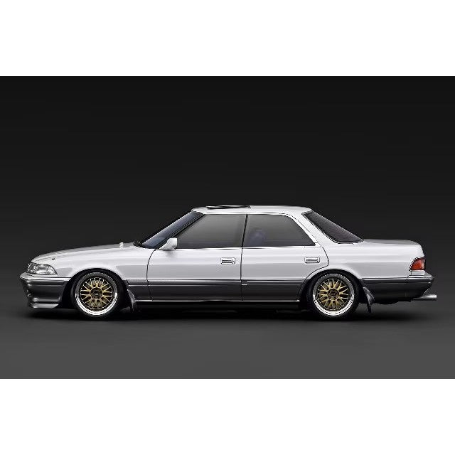 【予約安心出荷】[MDL] 1/18 TOYOTA MARKII2.5 GT TWIN turbo(トヨタ マーク2 2.5 GTツインターボ) (JZX81) Pearl White / Silver 完成品 ミニカー(IG3856) ignition model(イグニッションモデル)(2026年10月)