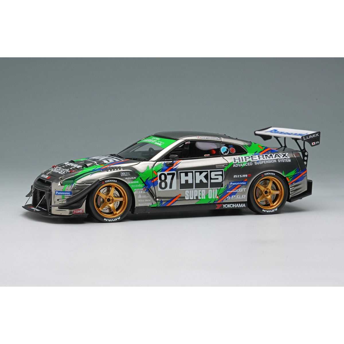 【予約安心出荷】[MDL] 1/43 HKS レーシングパフォーマー GT1000+ 2025 ブラッククローム / HKSリバリー 完成品 ミニカー(EM823) EIDOLON(アイドロン)(2026年7月)