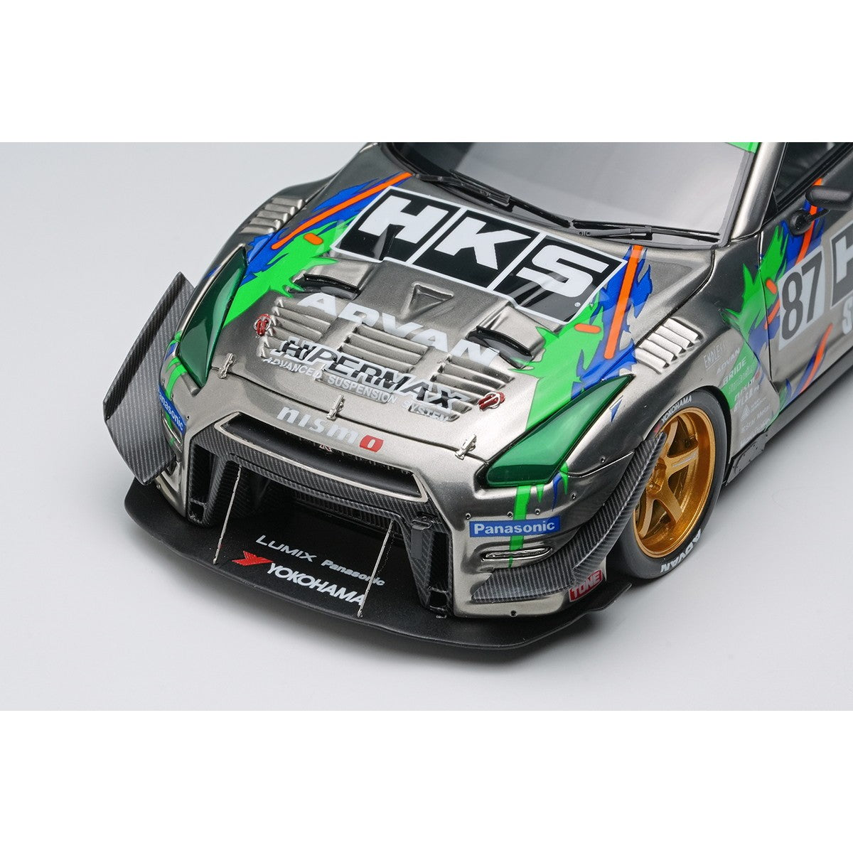【予約安心出荷】[MDL] 1/43 HKS レーシングパフォーマー GT1000+ 2025 ブラッククローム / HKSリバリー 完成品 ミニカー(EM823) EIDOLON(アイドロン)(2026年7月)