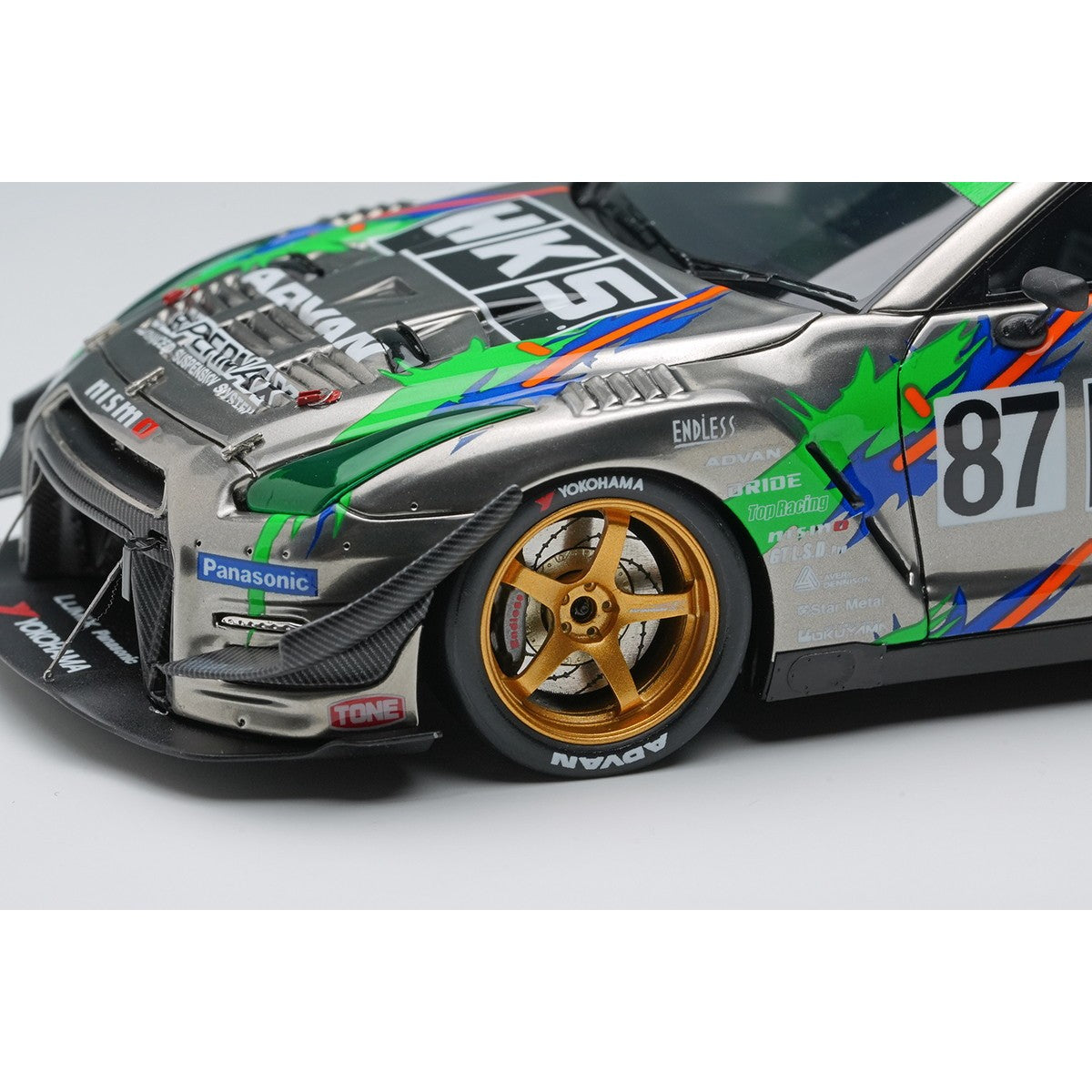 【予約安心出荷】[MDL] 1/43 HKS レーシングパフォーマー GT1000+ 2025 ブラッククローム / HKSリバリー 完成品 ミニカー(EM823) EIDOLON(アイドロン)(2026年7月)
