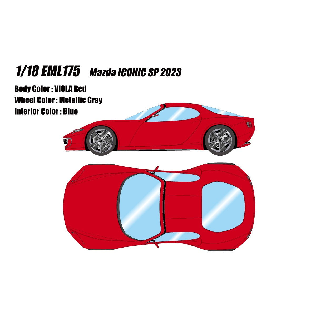 【予約安心出荷】[MDL] 1/18 マツダ ICONIC SP 2023 完成品 ミニカー(EML175) EIDOLON(アイドロン)(2026年7月)