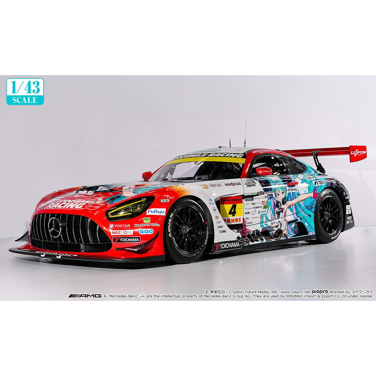 【予約安心出荷】[MDL] 1/43 グッドスマイル 初音ミク AMG 2026 開幕戦Ver. 初音ミク GTプロジェクト 完成品 ミニカー グッドスマイルレーシング(2026年11月)