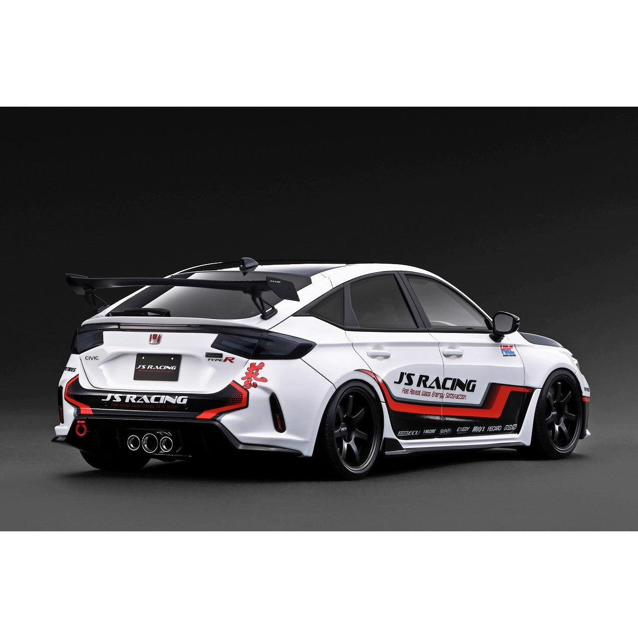 【予約安心出荷】[MDL] 1/18 Honda Civic(ホンダ シビック) Type-R J'S Racing(FL5) White Demo Car1 完成品 ミニカー(IG3933) ignition model(イグニッションモデル)(2026年12月)