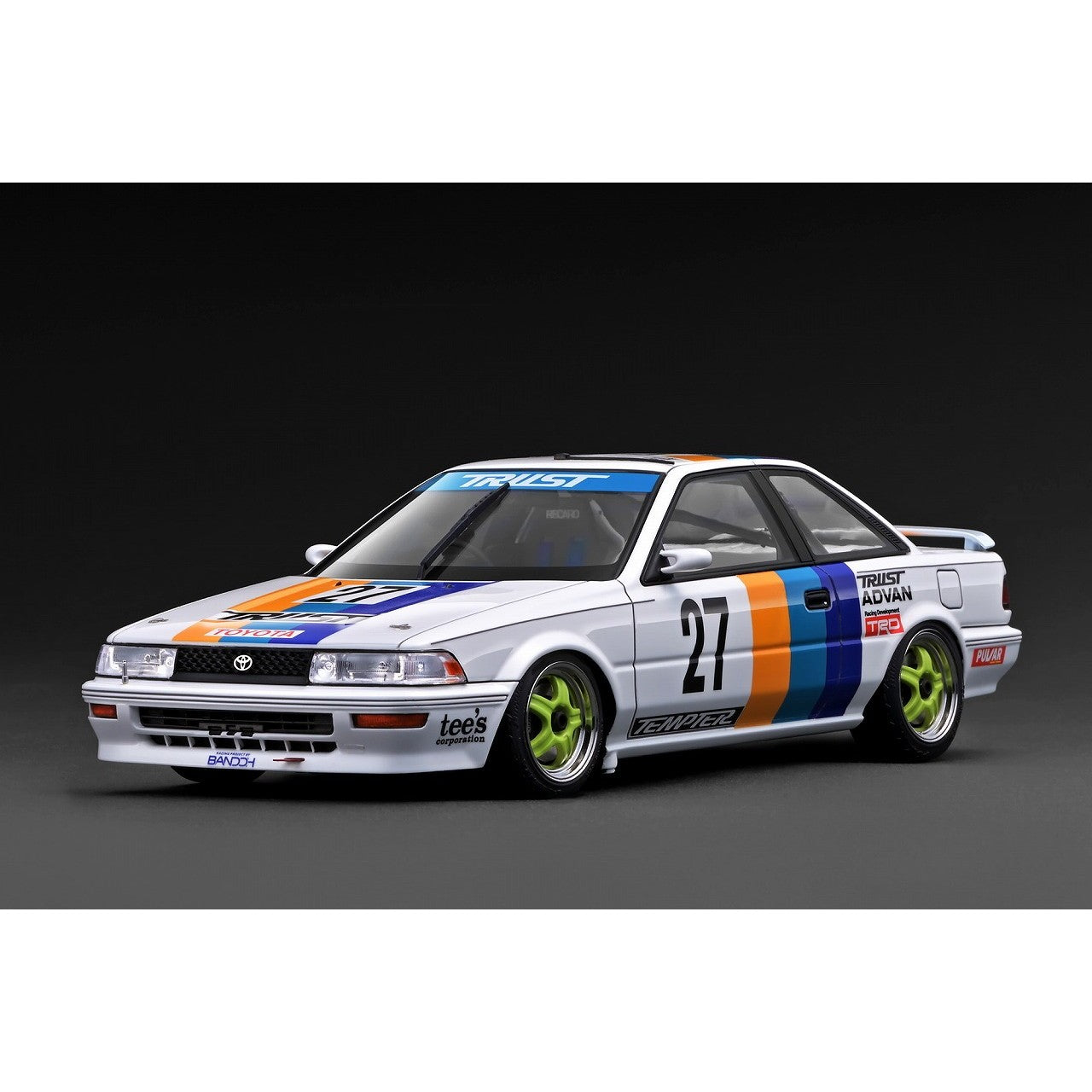 【予約安心出荷】[MDL] 1/18 TRUST TOYOTA COROLLA LEVIN(トヨタ カローラレビン)(#27) 1991 JTC 完成品 ミニカー(IG3864) ignition model(イグニッションモデル)(2026年11月)