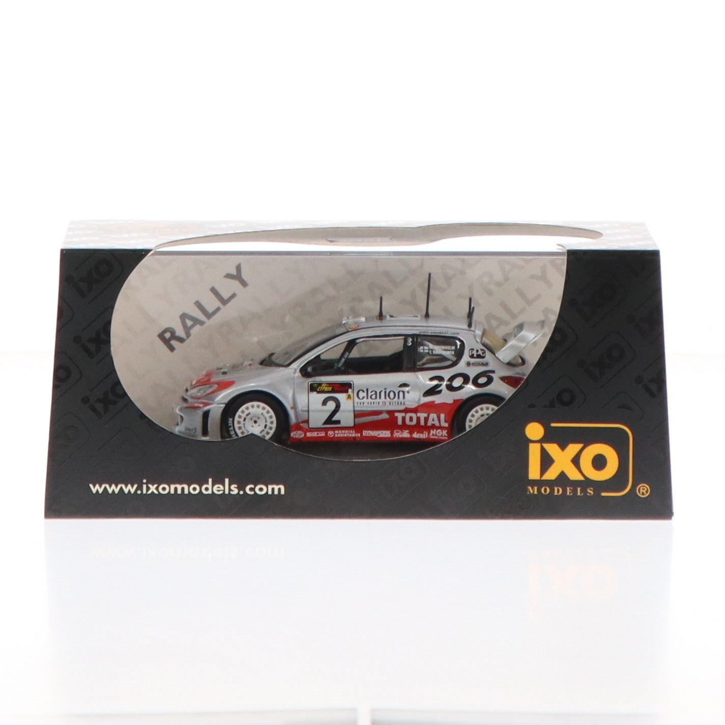【中古即納】[MDL] 1/43 Peugeot(プジョー) 206 WRC #2 WINNER CYPRUS 02 完成品 ミニカー(RAM085) IXO Models(イクソモデルス)(20021231)