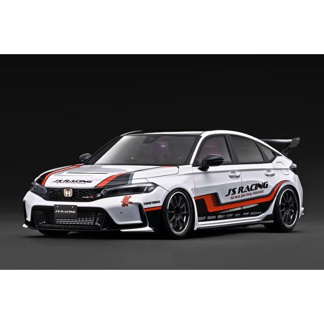 【予約安心出荷】[MDL] 1/18 Honda Civic Type-R J'S Racing(ホンダ シビックタイプR ジェイズ レーシング) (FL5) White 完成品 ミニカー(IG3934) ignition model(イグニッションモデル)(2027年1月)