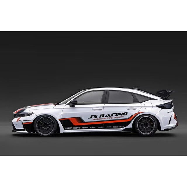 【予約安心出荷】[MDL] 1/18 Honda Civic Type-R J'S Racing(ホンダ シビックタイプR ジェイズ レーシング) (FL5) White 完成品 ミニカー(IG3934) ignition model(イグニッションモデル)(2027年1月)