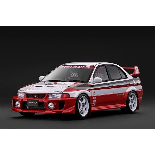 【予約安心出荷】[MDL] 1/18 Mitsubishi LANCER EVOLUTION V(ランサーエボリューション5)(CP9A) White/Red 完成品 ミニカー(IG4021) ignition model(イグニッションモデル)(2027年2月)