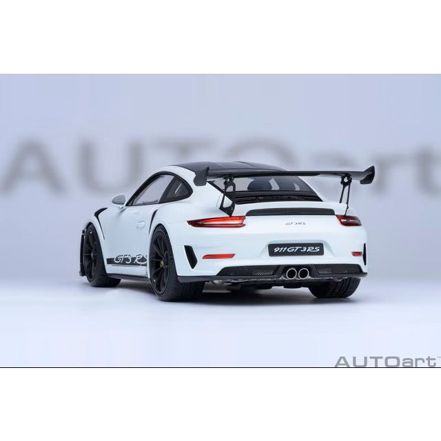 【予約安心出荷】[MDL] オートアート・コンポジットダイキャストモデル 1/18 ポルシェ 911 (991.2) GT3 RS ヴァイザッハ・パッケージ (ホワイト/カーボンブラック) 完成品 ミニカー(78176) AUTOart(オートアート)(20260630)