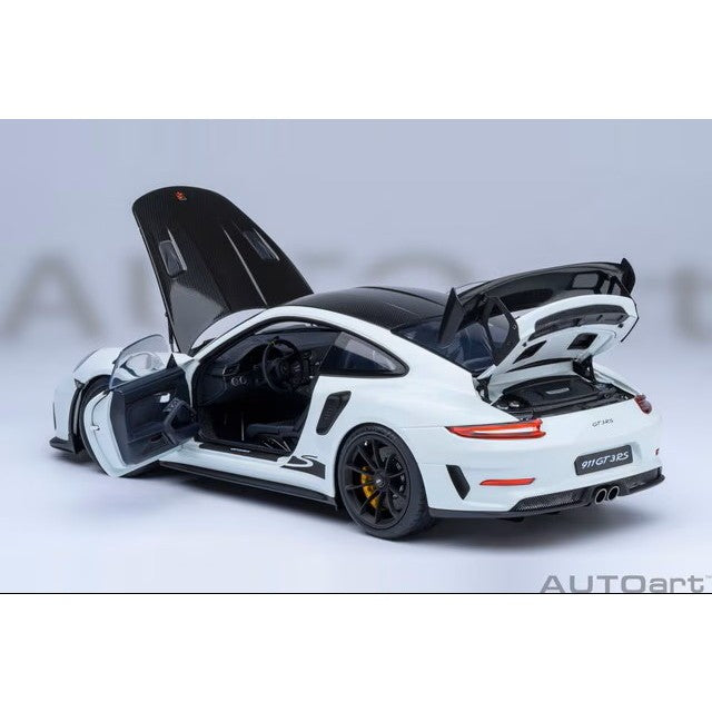 【予約安心出荷】[MDL] オートアート・コンポジットダイキャストモデル 1/18 ポルシェ 911 (991.2) GT3 RS ヴァイザッハ・パッケージ (ホワイト/カーボンブラック) 完成品 ミニカー(78176) AUTOart(オートアート)(20260630)