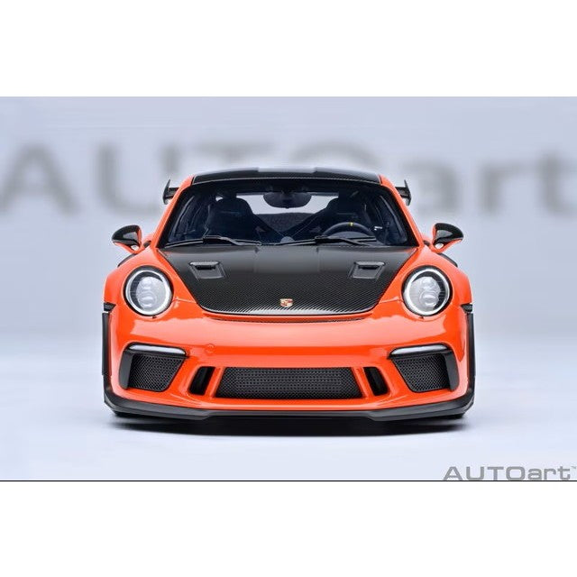 【予約安心出荷】[MDL] オートアート・コンポジットダイキャストモデル 1/18 ポルシェ 911 (991.2) GT3 RS ヴァイザッハ・パッケージ (オレンジ/カーボンブラック) 完成品 ミニカー(78177) AUTOart(オートアート)(20260630)