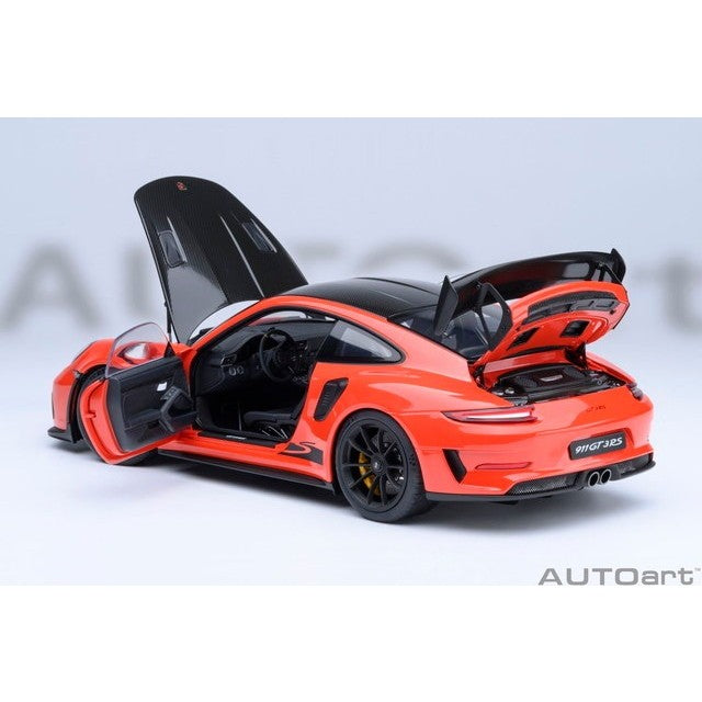【予約安心出荷】[MDL] オートアート・コンポジットダイキャストモデル 1/18 ポルシェ 911 (991.2) GT3 RS ヴァイザッハ・パッケージ (オレンジ/カーボンブラック) 完成品 ミニカー(78177) AUTOart(オートアート)(20260630)